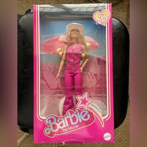 Barbie the movie collectible doll Margot Robbie as Barbie  pink western outfit!